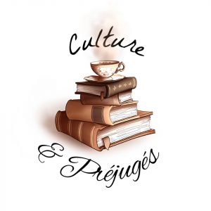 Logo dessiné du podcast "Culture et préjugés" @Hisae illustrations