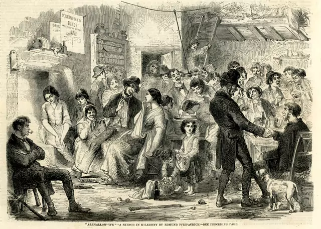 All hallows eve (print collection de Maggie Land Blanck, Illustrated London News, nov. 6, 1858)