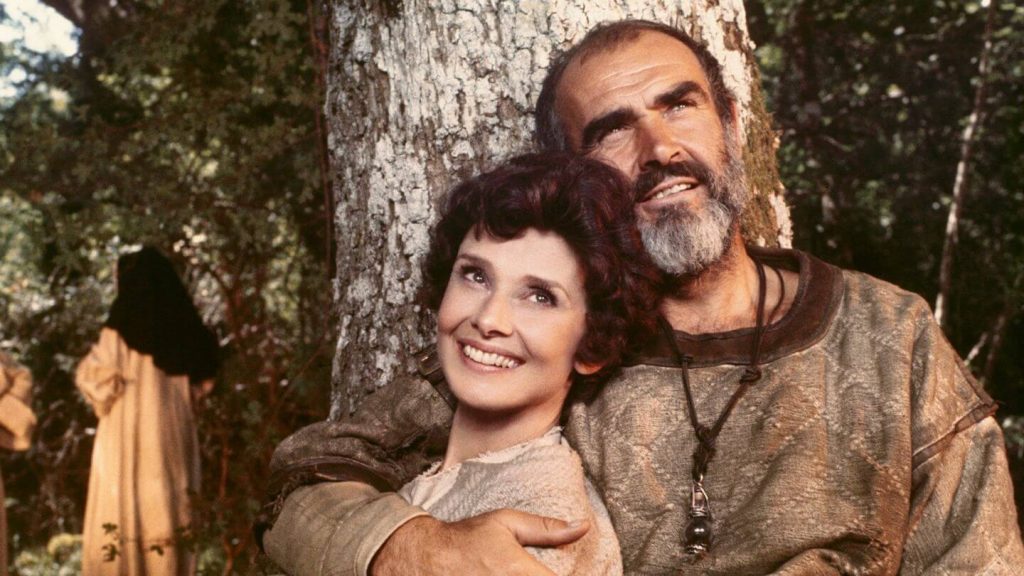 Sean Connery et Audrey Hepburn dans "La rose et la flèche"