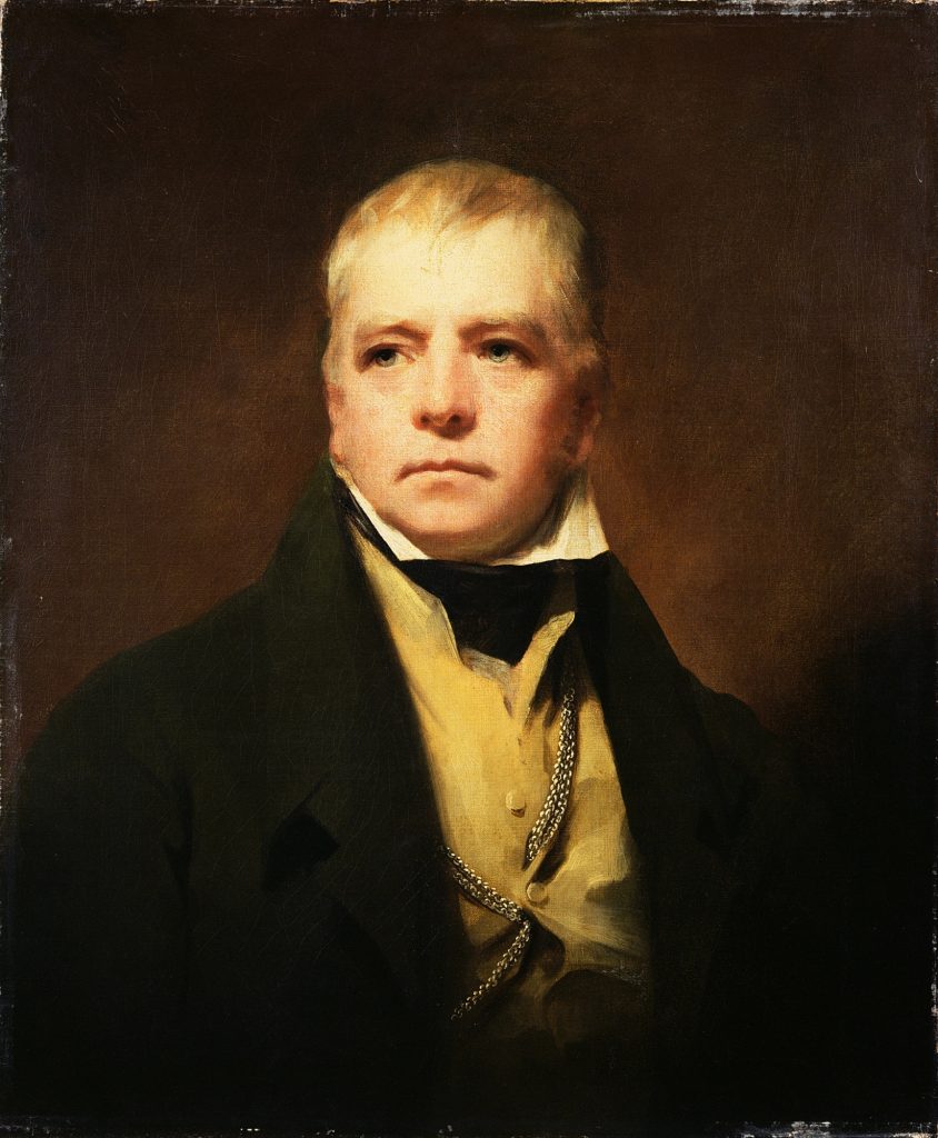 Portrait de Walter Scott (1771-1832) par Sir Henty Raeburns peint en 1822 @Scottish National Portrait Gallery