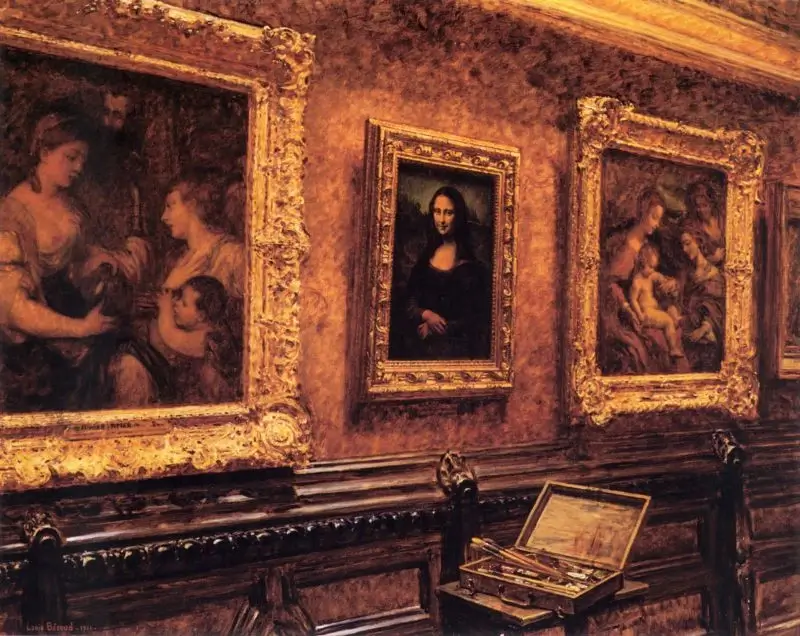 "Mona Lisa au Louvre", peinture de Louis Béroud (1911)