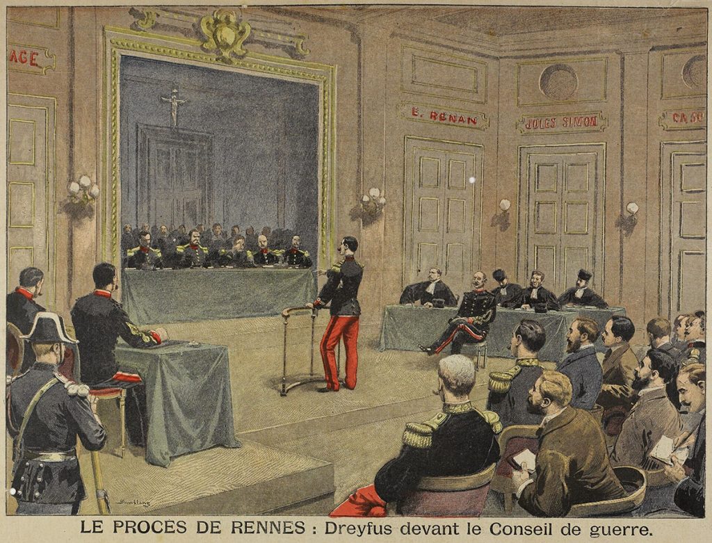 Dreyfus devant le conseil de guerre de Rennes