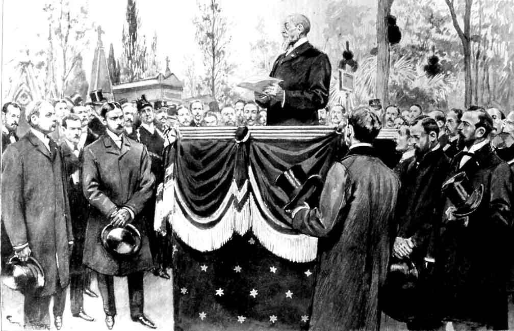Anatole France aux obsèques d'Émile Zola