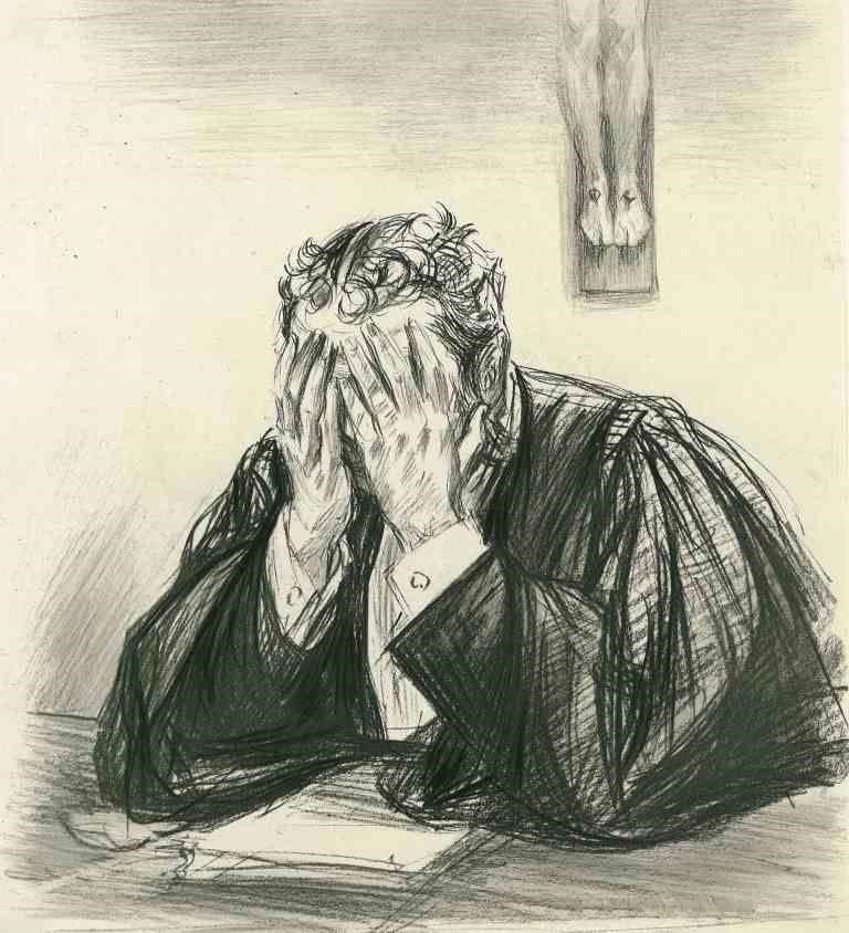 Edgar Demange à l'annonce de la deuxième condamnation de Dreyfus par Paul Renouard